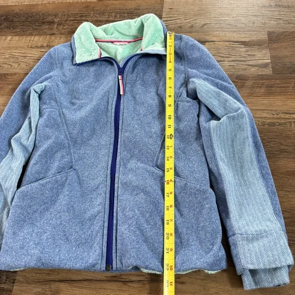 Ivivva by Lululemon Blue Zip-Up Jacket with soft Lining 12
